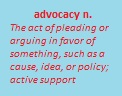 Definition of Advocacy